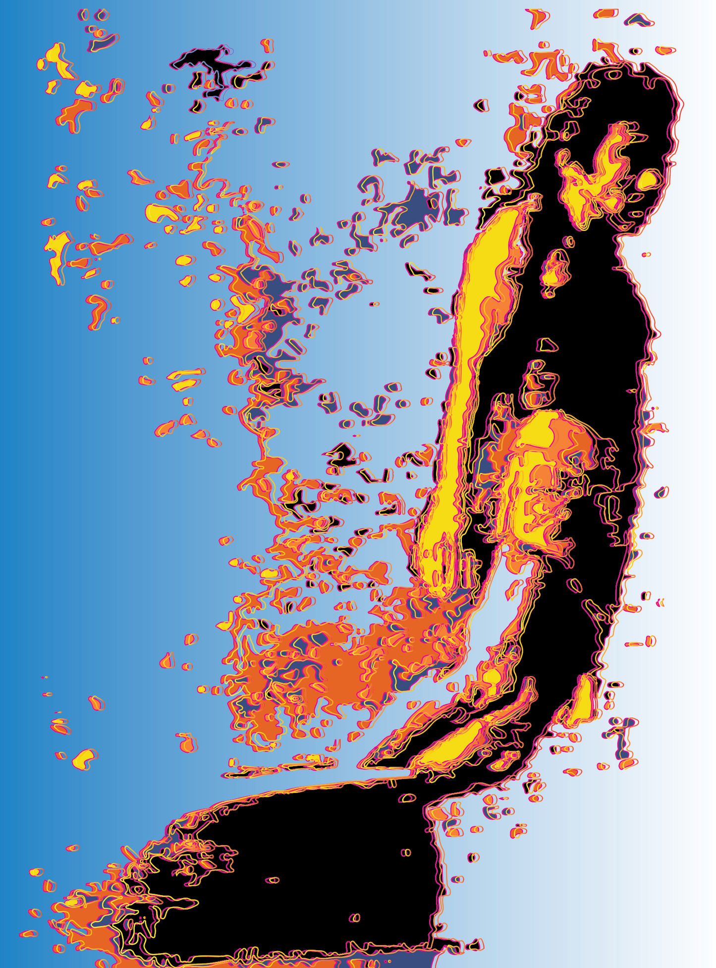 CANVAS PRINT: "Drift" – Fluid Motion Surf Art Print