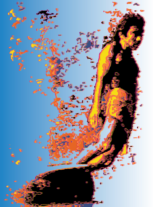CANVAS PRINT: "Drift" – Fluid Motion Surf Art Print